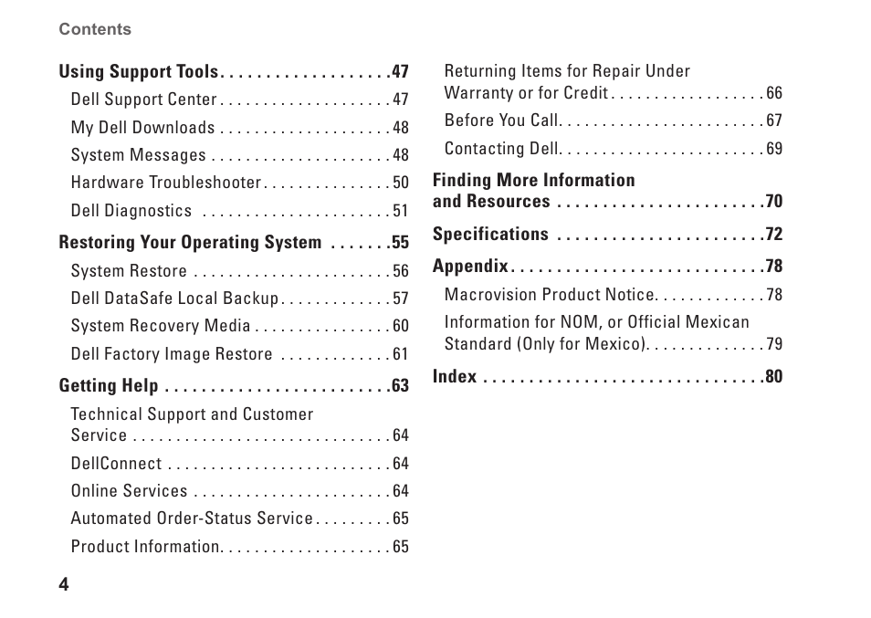 Dell Inspiron One 2205 (Mid 2010) User Manual | Page 6 / 86