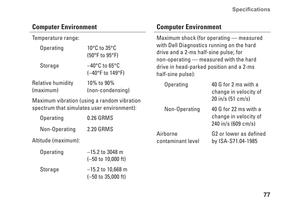 Dell Inspiron One 2205 (Mid 2010) User Manual | Page 79 / 86