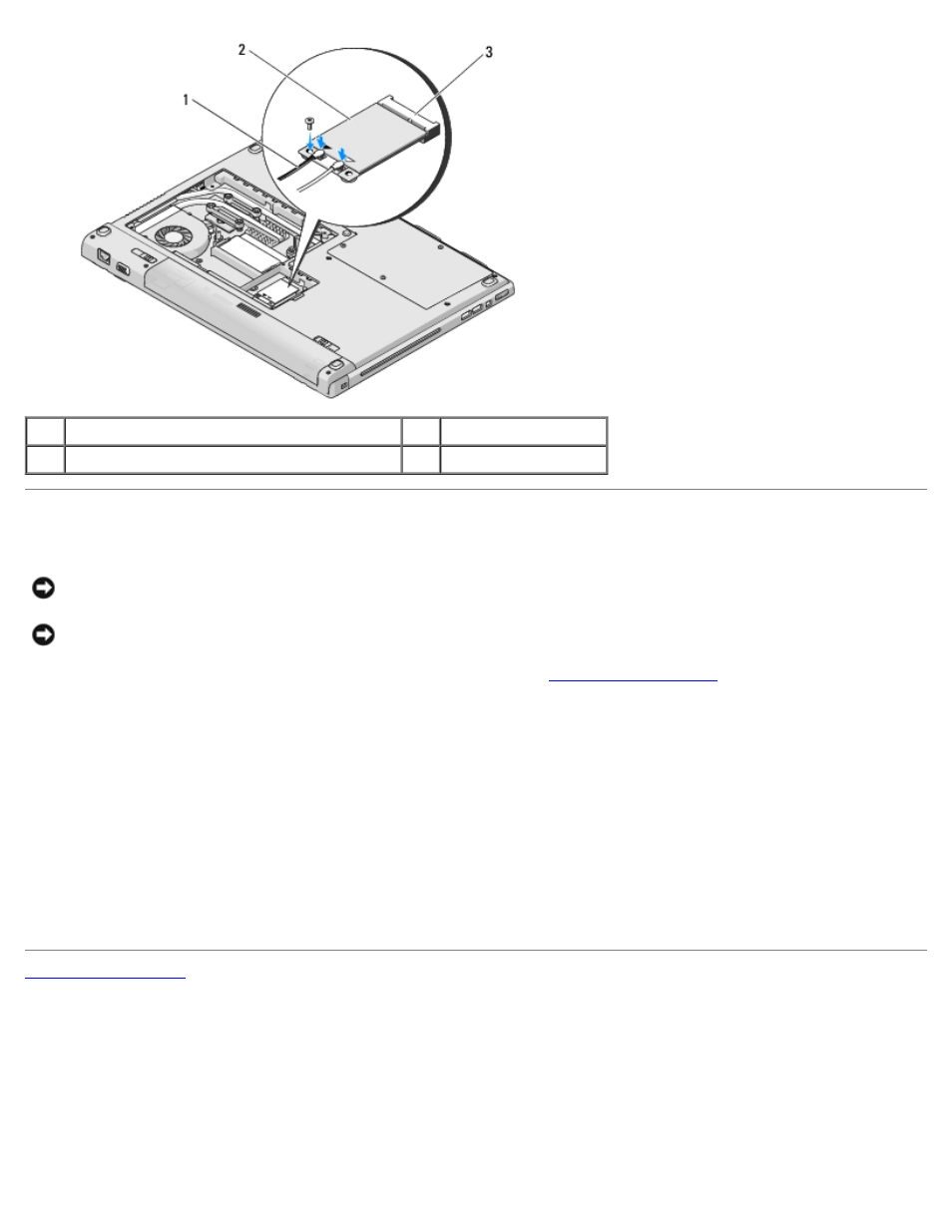 Replacing a wlan card | Dell Vostro 1710 (Early 2008) User Manual | Page 22 / 69