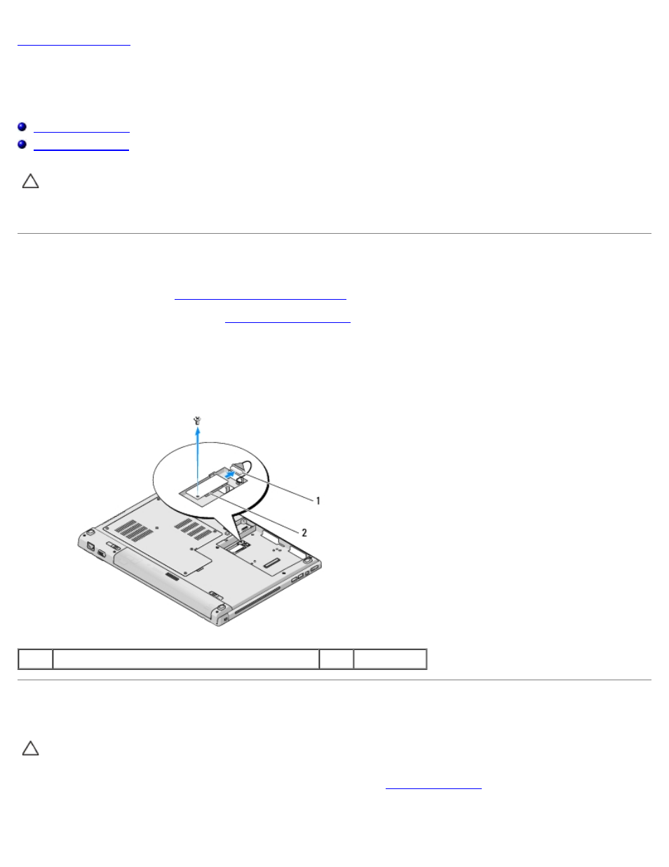 Internal card with bluetooth wireless technology, Internal card with bluetooth® wireless technology, Removing the card | Replacing the card | Dell Vostro 1710 (Early 2008) User Manual | Page 52 / 69