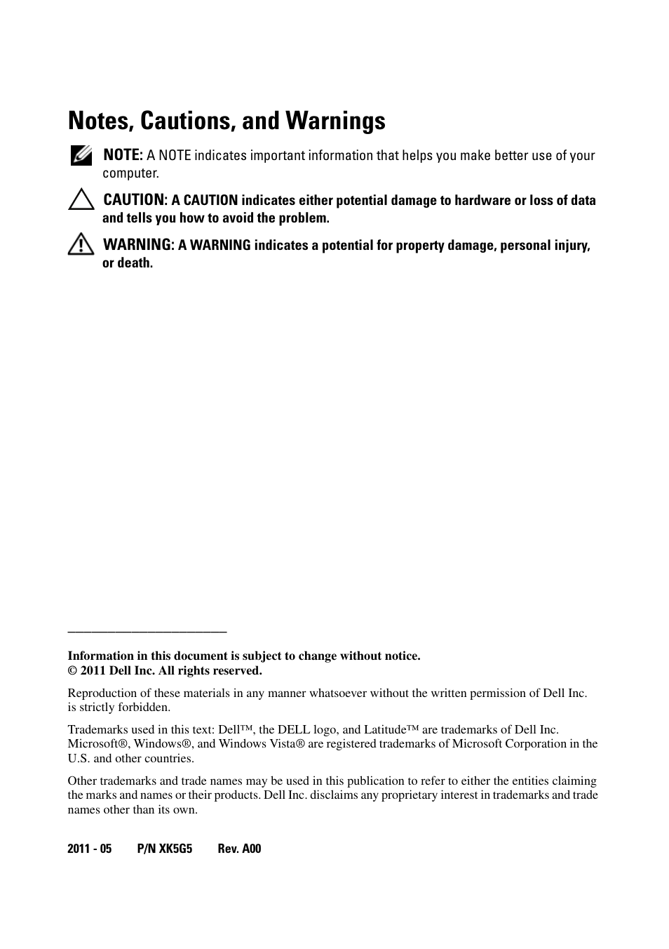 Dell Latitude XT3 (Mid 2011) User Manual | Page 4 / 36