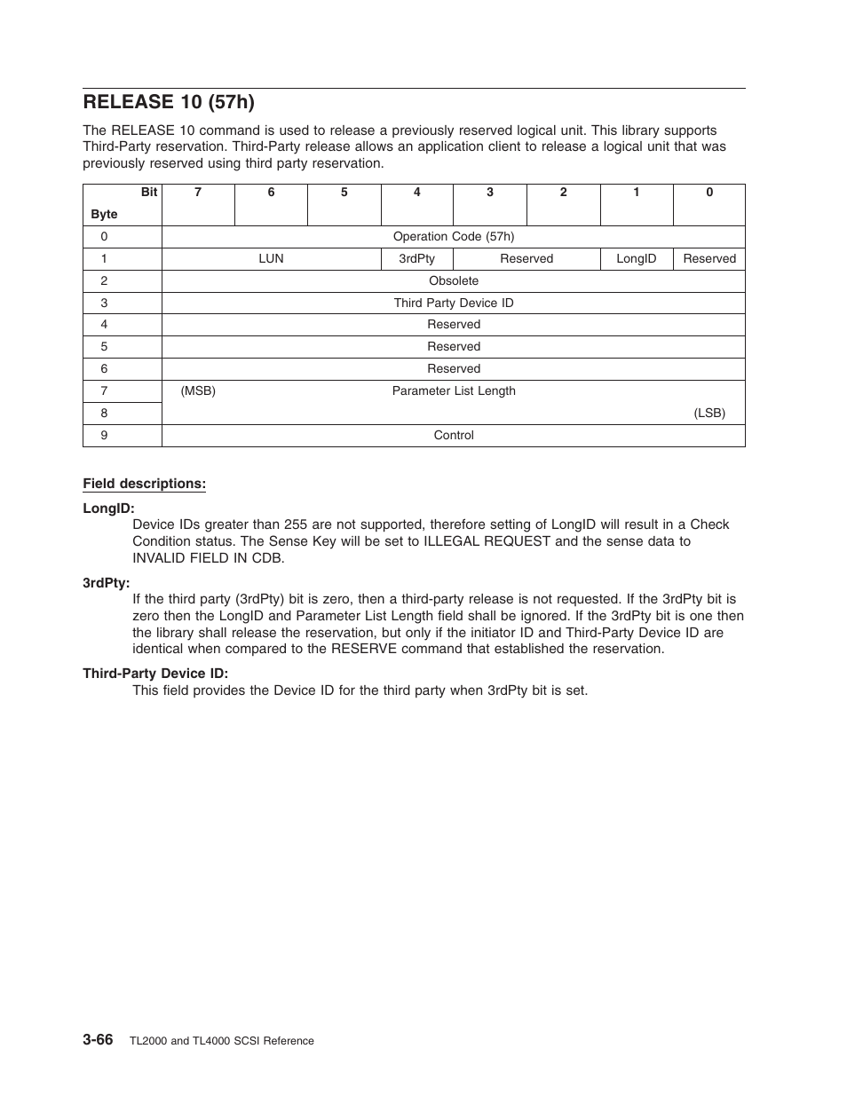 Release 10 (57h), Release, 57h) | Dell PowerVault TL2000 User Manual | Page 80 / 116