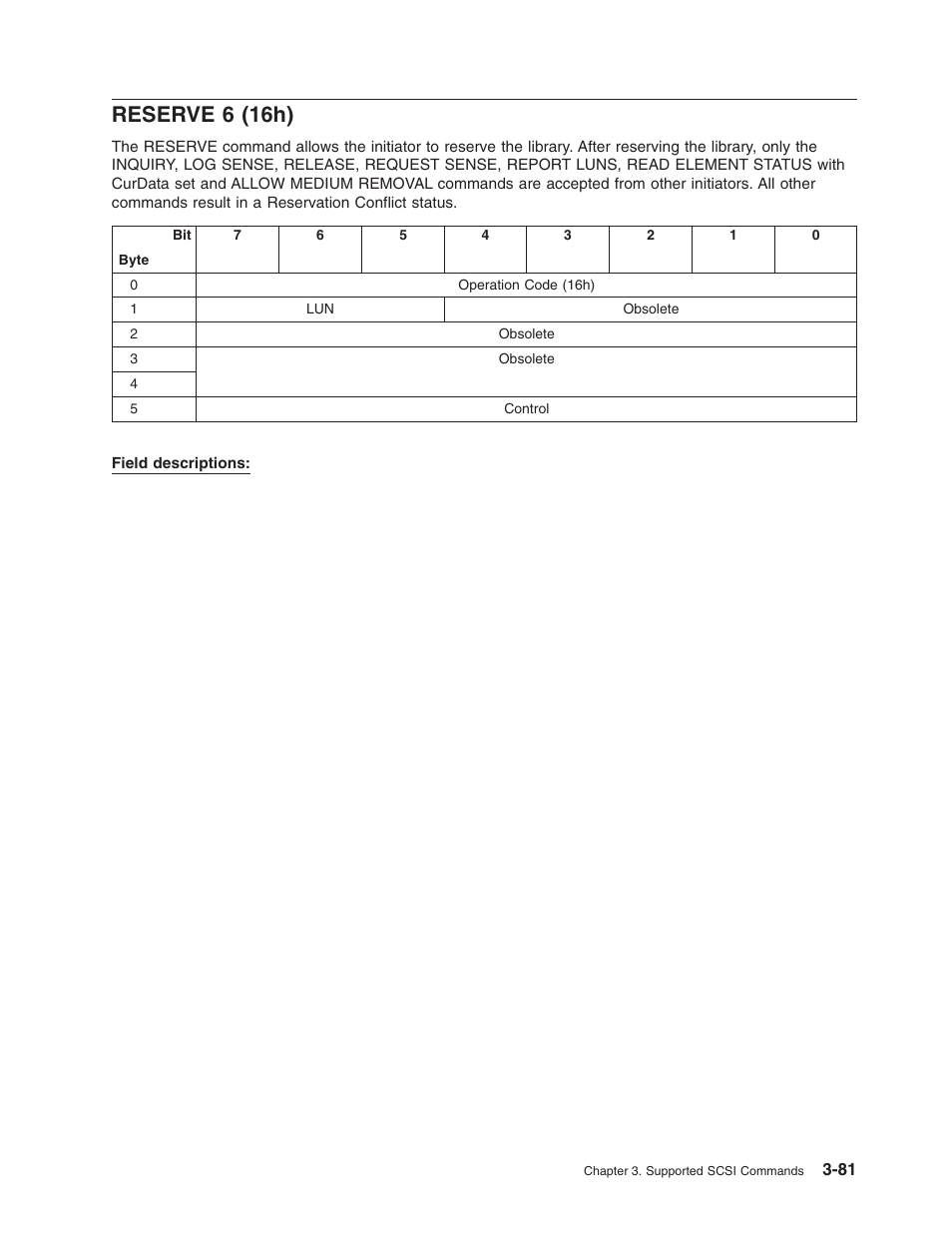 Reserve 6 (16h), Reserve, 16h) | Dell PowerVault TL2000 User Manual | Page 95 / 116