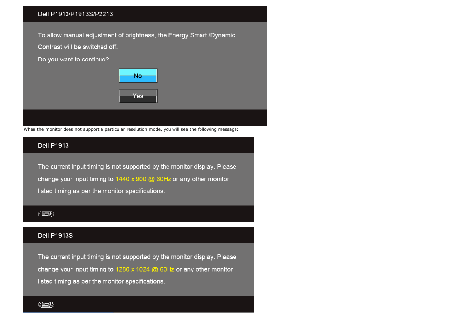 Dell P1913 Monitor User Manual | Page 44 / 59
