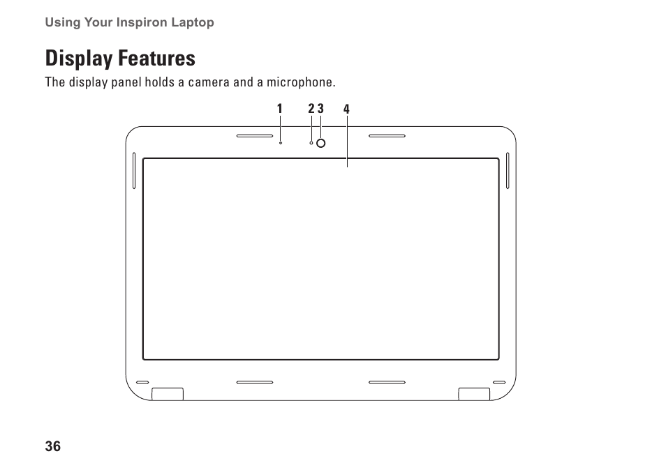 Display features | Dell Inspiron M301Z (Mid 2010) User Manual | Page 38 / 90