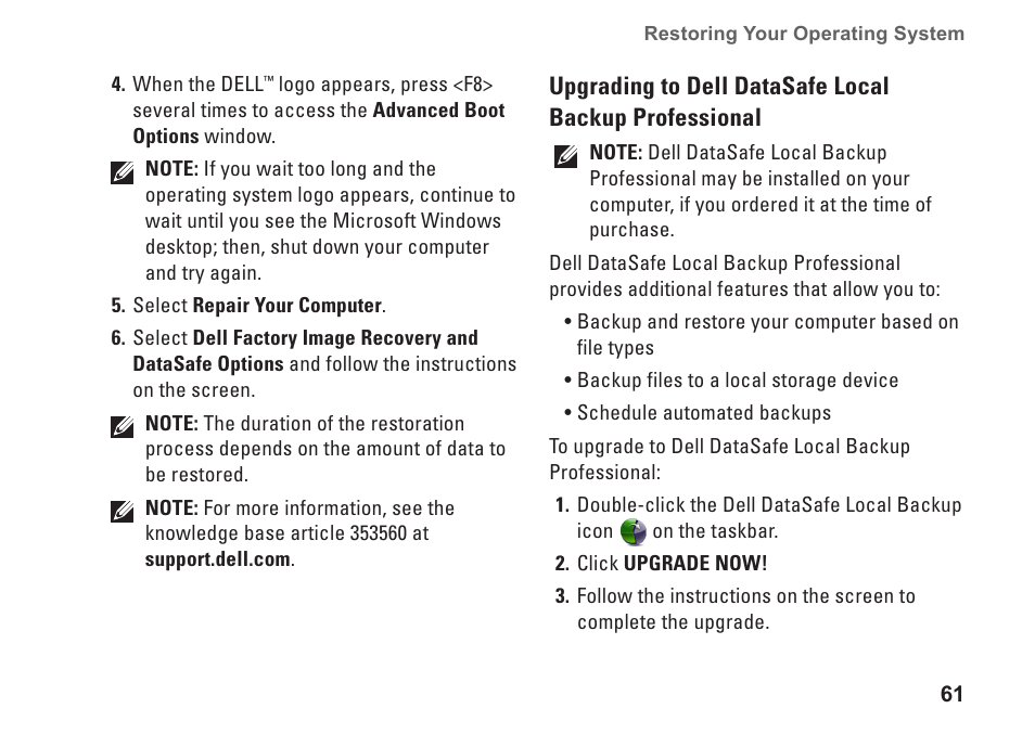 Dell Inspiron M301Z (Mid 2010) User Manual | Page 63 / 90