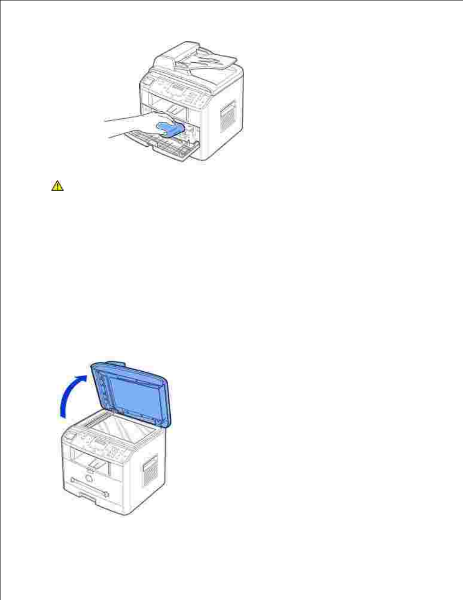 Cleaning the scanner | Dell 1600n Multifunction Mono Laser Printer User Manual | Page 132 / 188