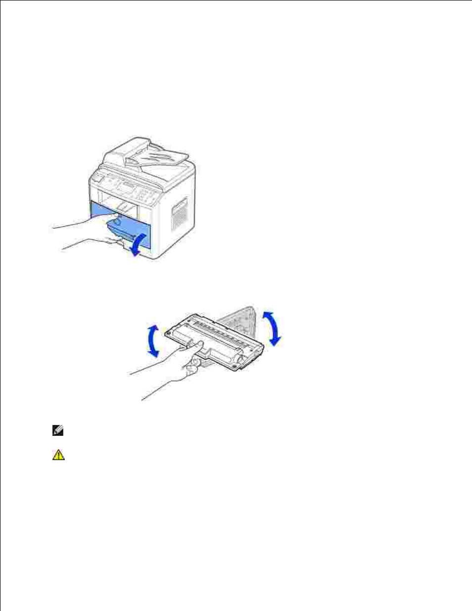 Redistributing toner | Dell 1600n Multifunction Mono Laser Printer User Manual | Page 134 / 188