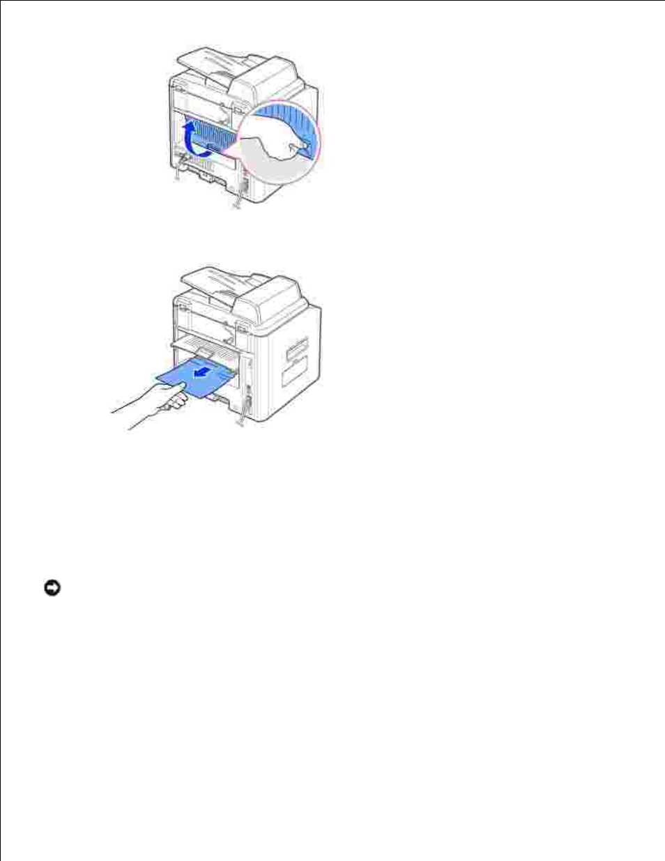 Fuser area jam | Dell 1600n Multifunction Mono Laser Printer User Manual | Page 144 / 188