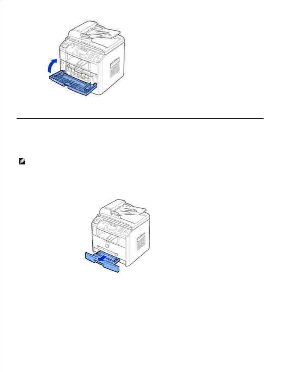 Loading paper | Dell 1600n Multifunction Mono Laser Printer User Manual | Page 17 / 188