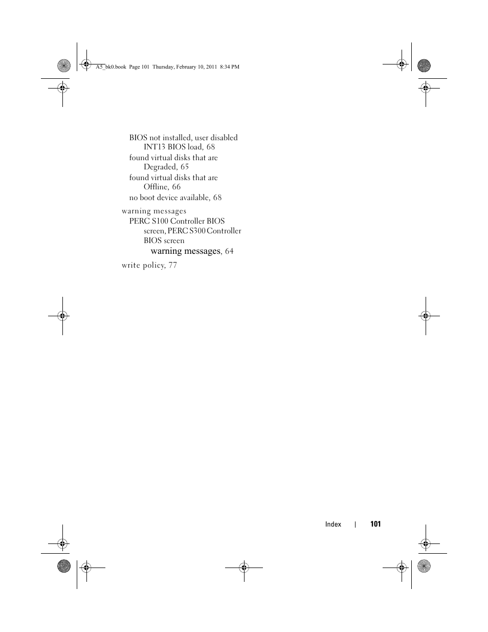 Dell PowerEdge RAID Controller S300 User Manual | Page 101 / 110