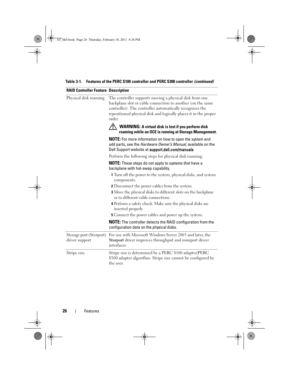 Dell PowerEdge RAID Controller S300 User Manual | Page 26 / 110