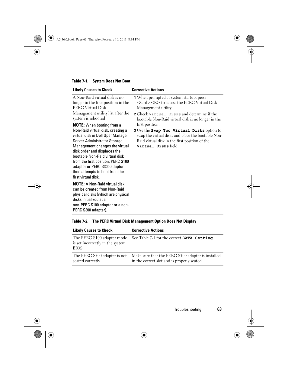 Dell PowerEdge RAID Controller S300 User Manual | Page 63 / 110