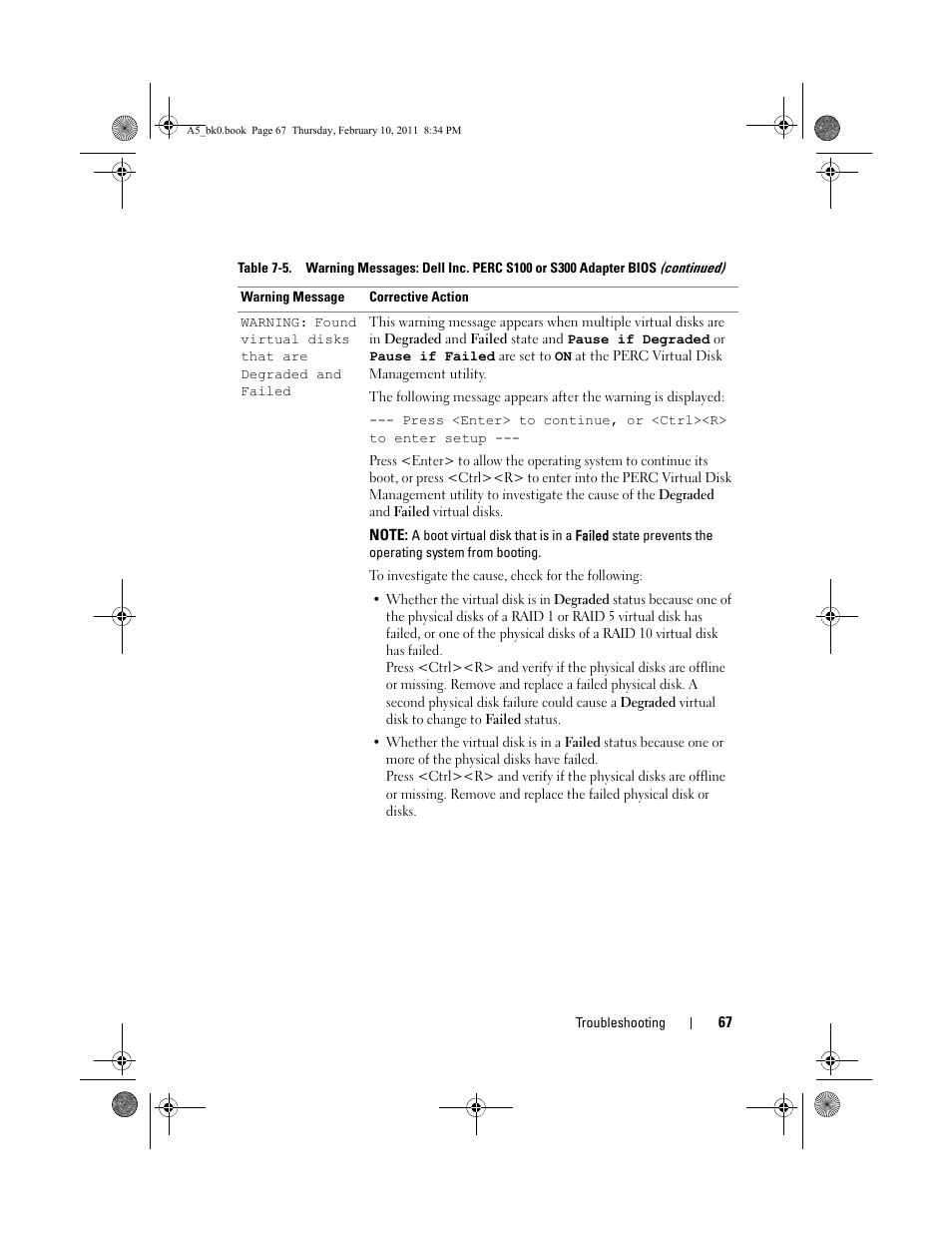 Dell PowerEdge RAID Controller S300 User Manual | Page 67 / 110