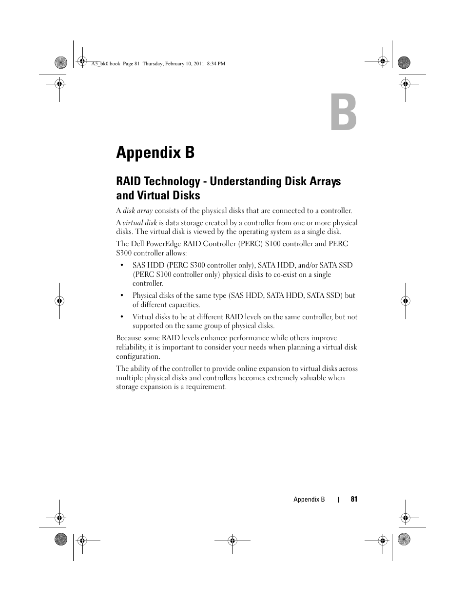 Appendix b | Dell PowerEdge RAID Controller S300 User Manual | Page 81 / 110