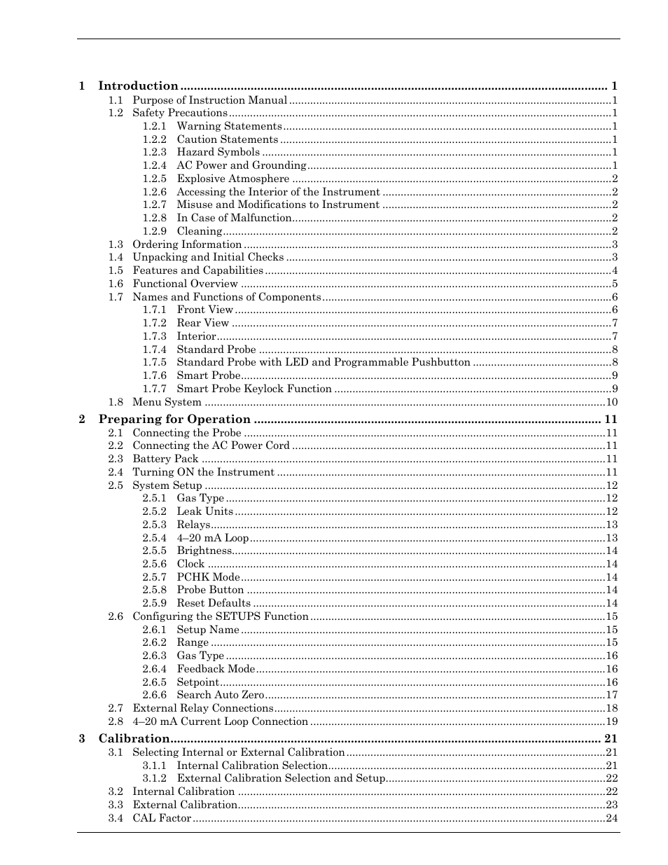 Bacharach H25-IR User Manual | Page 3 / 69