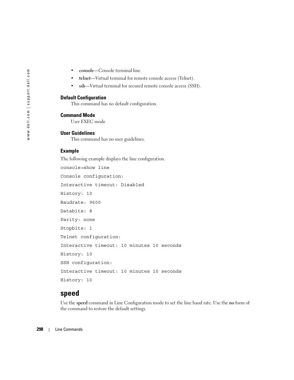 Speed | Dell POWEREDGE M905 User Manual | Page 316 / 808