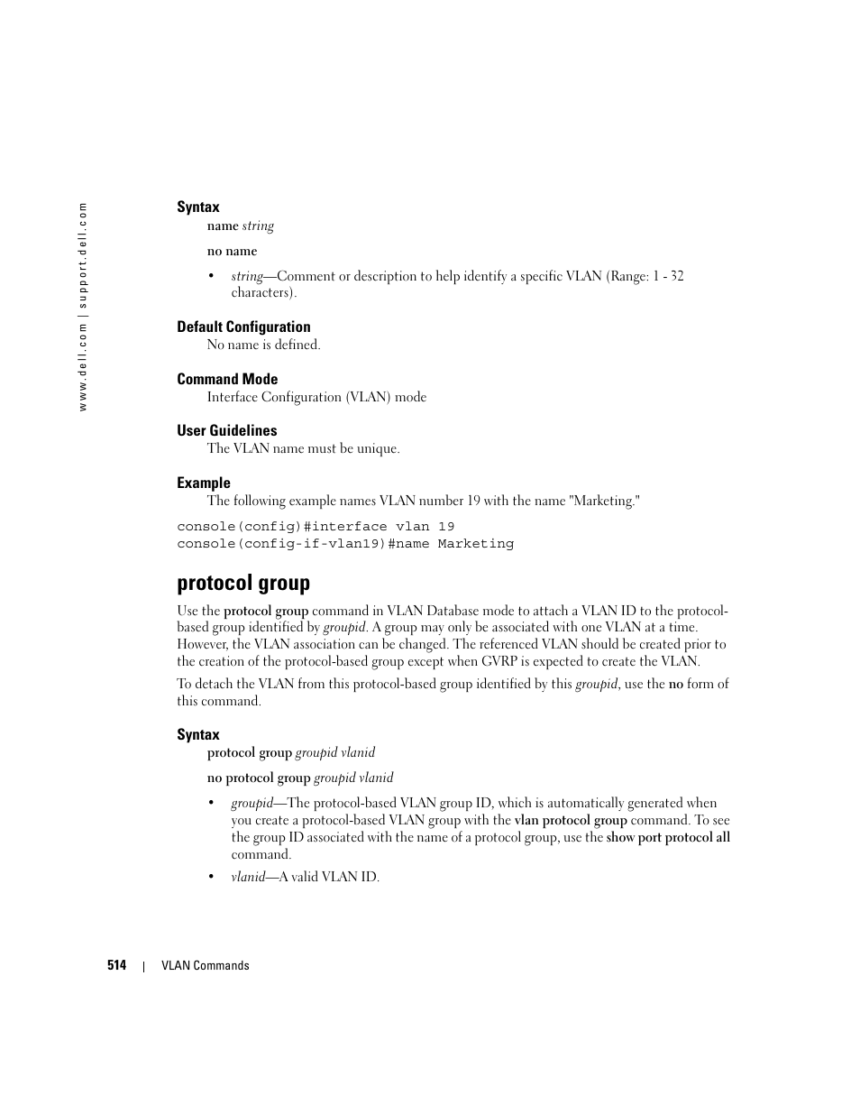 Protocol group | Dell POWEREDGE M905 User Manual | Page 518 / 808