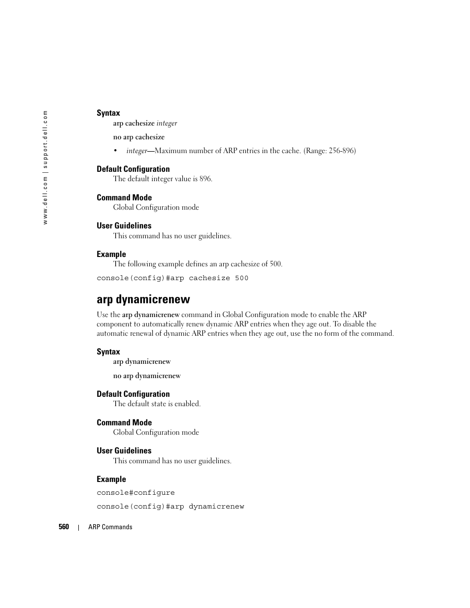 Arp dynamicrenew | Dell POWEREDGE M905 User Manual | Page 560 / 808