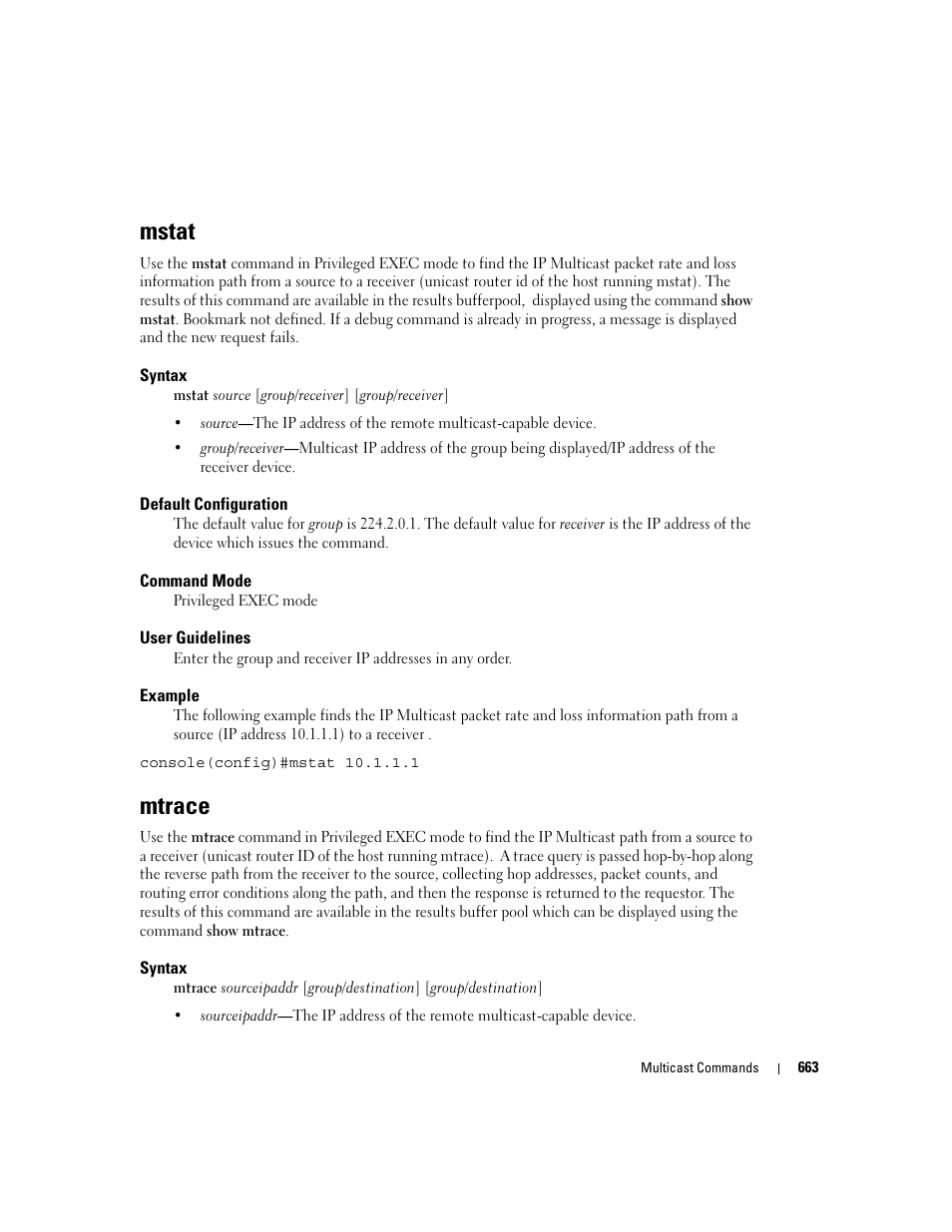Mstat, Mtrace | Dell POWEREDGE M905 User Manual | Page 657 / 808