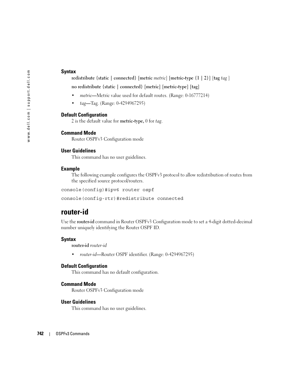 Router-id | Dell POWEREDGE M905 User Manual | Page 736 / 808