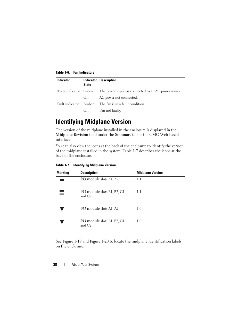 Identifying midplane version | Dell POWEREDGE M915 User Manual | Page 38 / 368