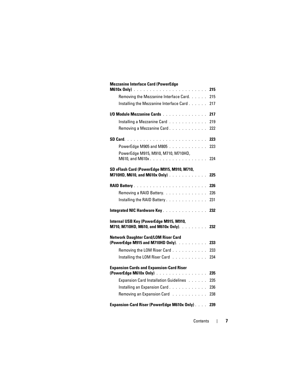 Dell POWEREDGE M915 User Manual | Page 7 / 368