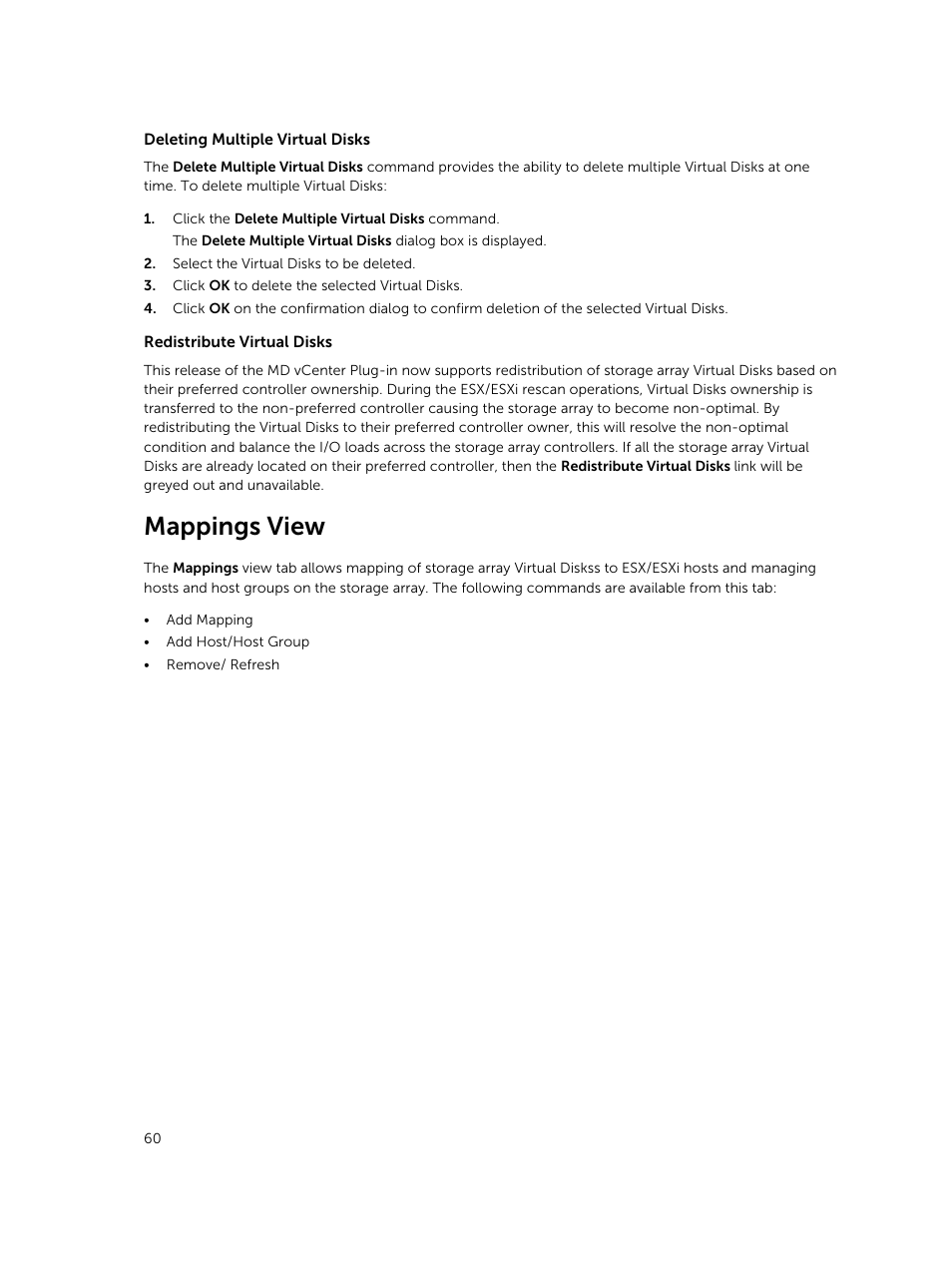 Mappings view | Dell PowerVault MD3420 User Manual | Page 60 / 88