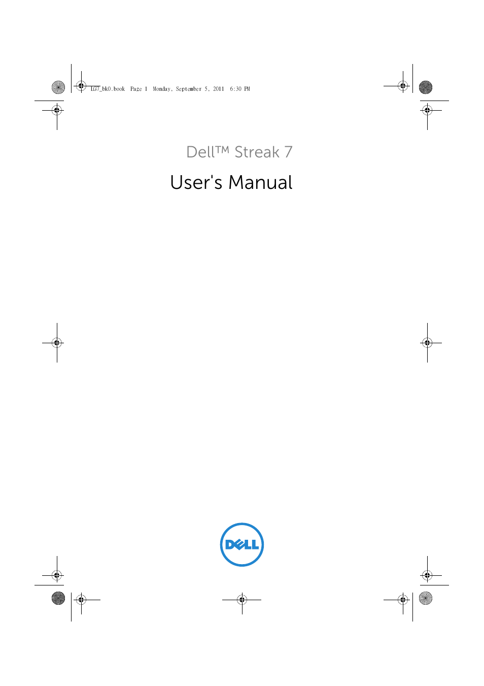 Dell Mobile Streak 7 Wifi Only User Manual | 142 pages