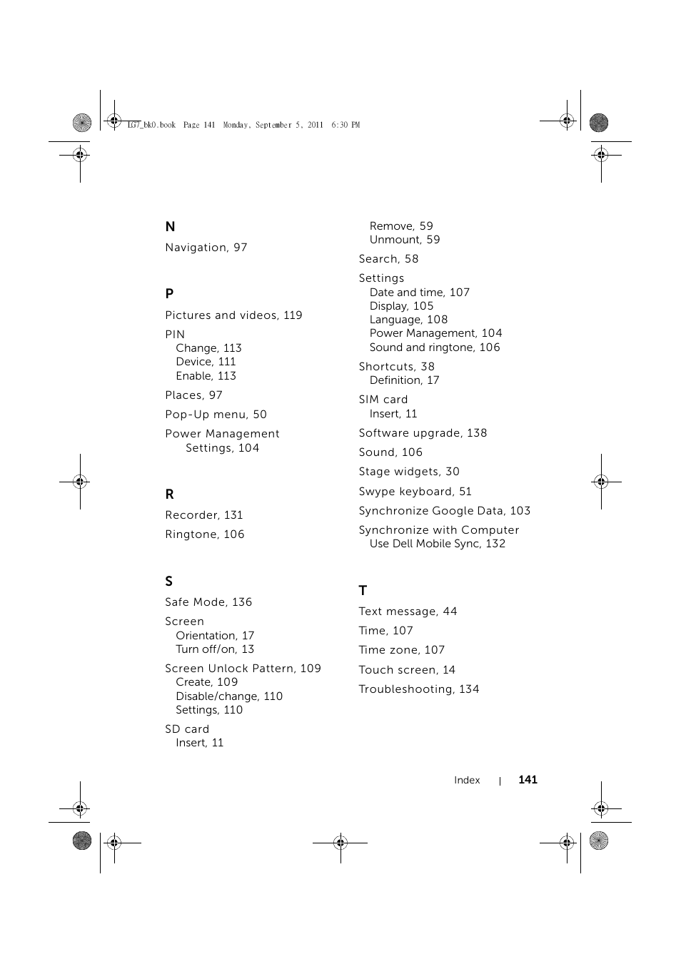Dell Mobile Streak 7 Wifi Only User Manual | Page 141 / 142
