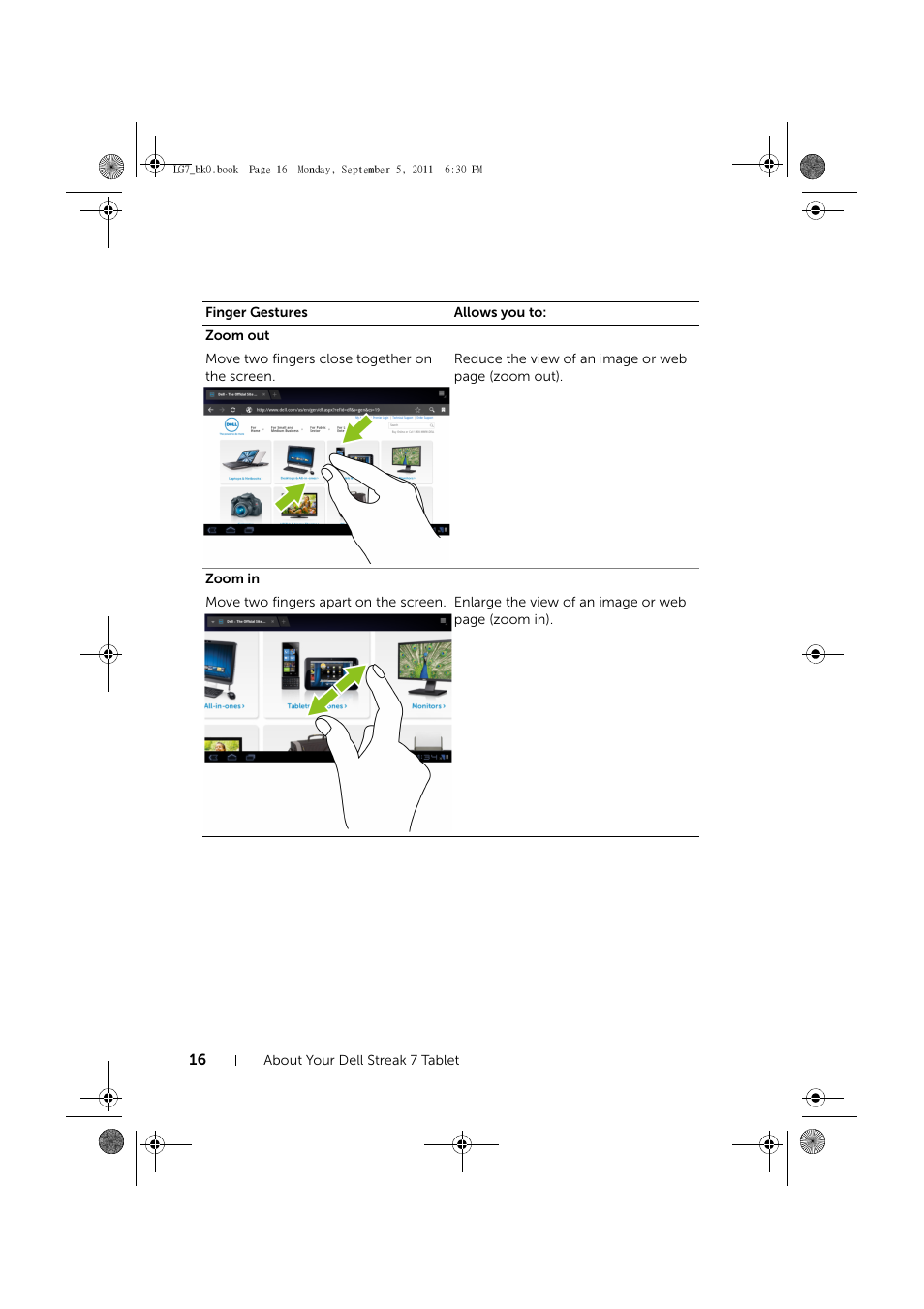 Dell Mobile Streak 7 Wifi Only User Manual | Page 16 / 142