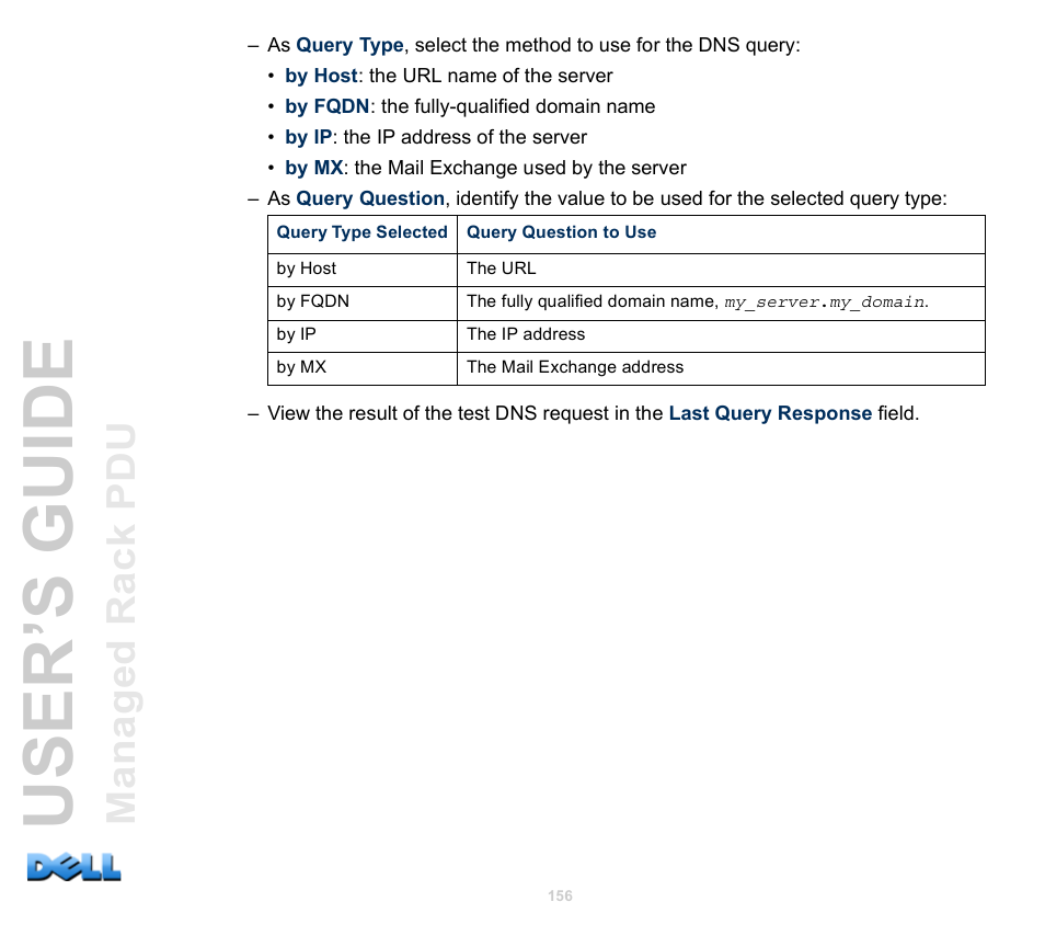 User’s guide | Dell Managed PDU LED User Manual | Page 161 / 244