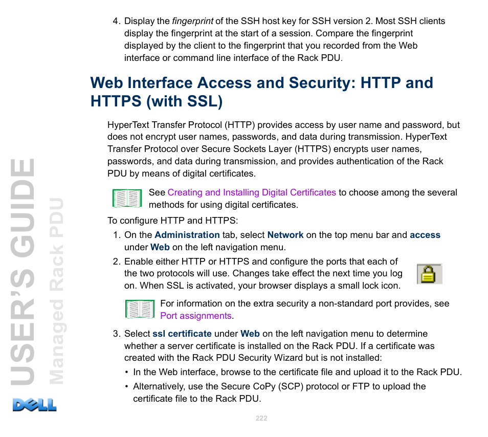 User’s guide | Dell Managed PDU LED User Manual | Page 227 / 244
