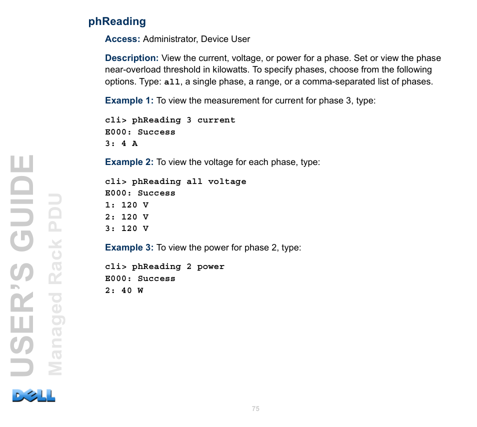 Phreading, User’s guide | Dell Managed PDU LED User Manual | Page 80 / 244