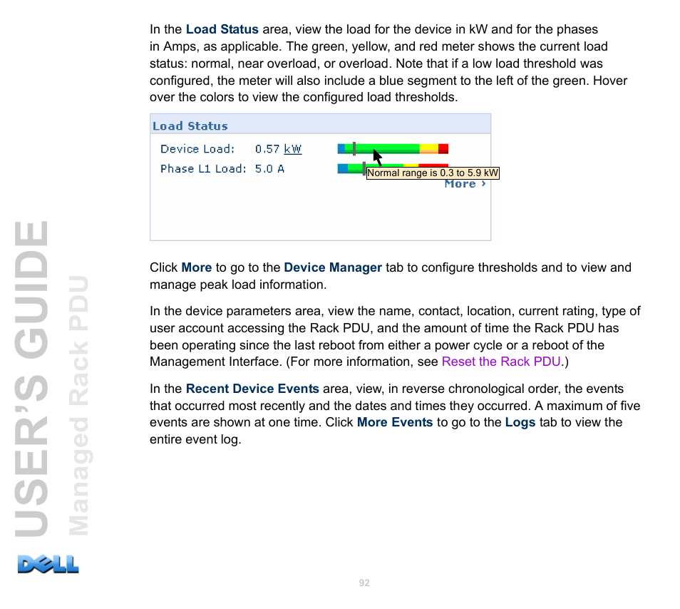 User’s guide | Dell Managed PDU LED User Manual | Page 97 / 244