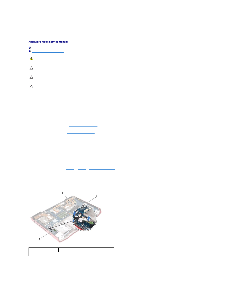Internal card with bluetooth wireless technology, Removing the bluetooth card | Dell Alienware M18x (Early 2011) User Manual | Page 10 / 64