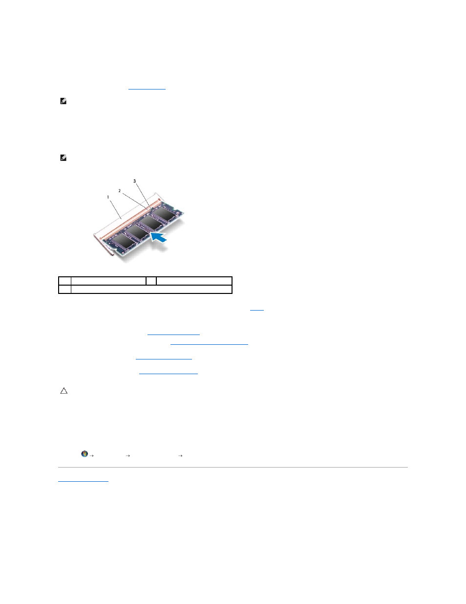 Replacing the memory module(s) | Dell Alienware M18x (Early 2011) User Manual | Page 42 / 64