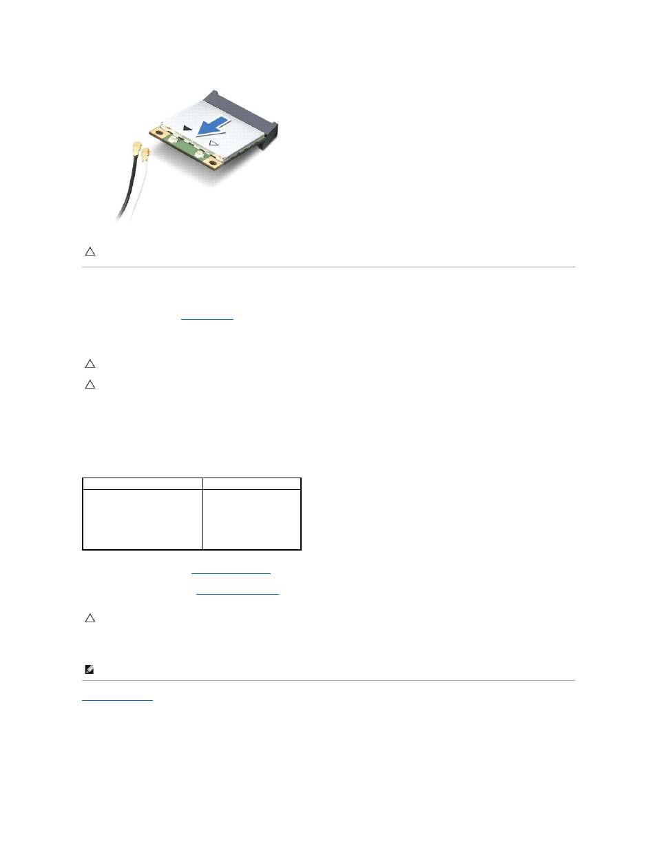 Replacing the mini-card | Dell Alienware M18x (Early 2011) User Manual | Page 44 / 64