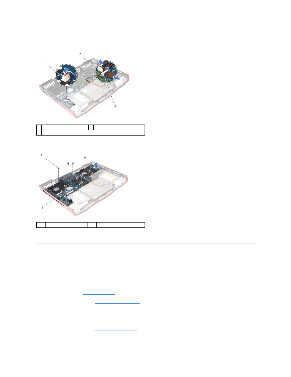 Replacing the system board | Dell Alienware M18x (Early 2011) User Manual | Page 58 / 64