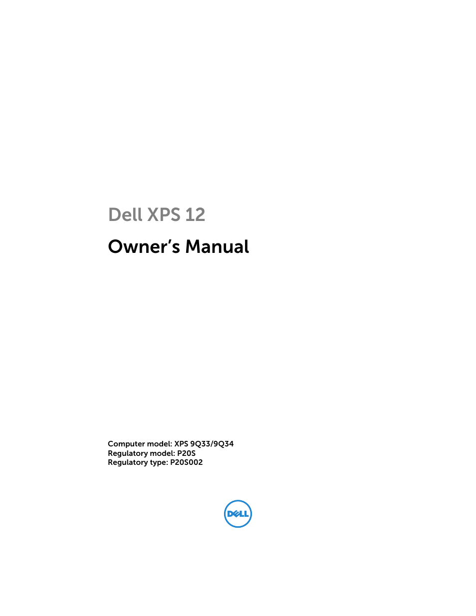 Dell XPS 12 (9Q33, Mid 2013) User Manual | 56 pages