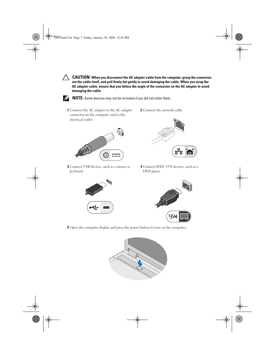Dell Vostro 1310 (Early 2008) User Manual | Page 7 / 12