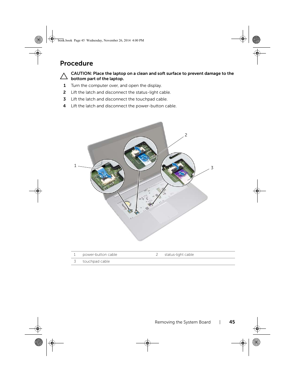 Procedure | Dell Inspiron 17 (7746, Early 2015) User Manual | Page 45 / 61