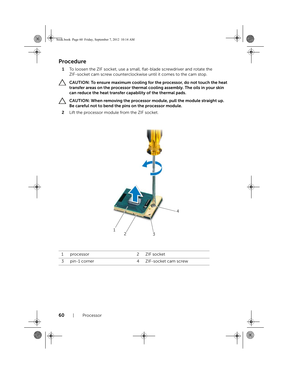 Procedure | Dell Inspiron M521R (5525, Mid 2012) User Manual | Page 60 / 84