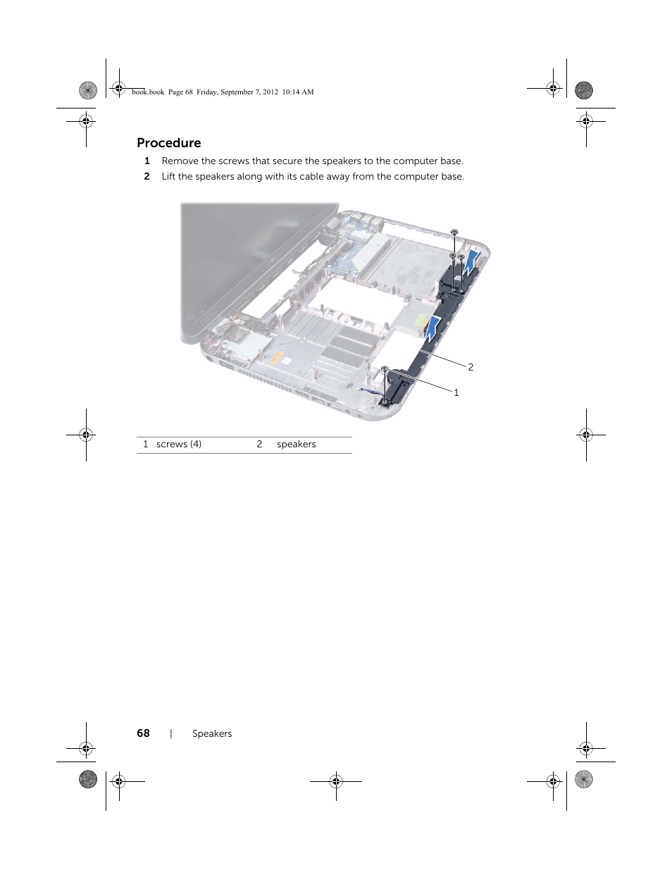 Procedure | Dell Inspiron M521R (5525, Mid 2012) User Manual | Page 68 / 84