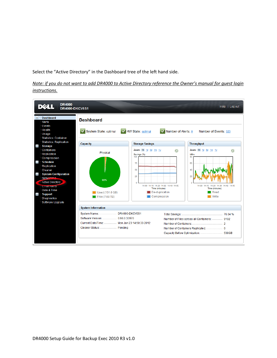 Join dr4000 to active directory | Dell DR4000 User Manual | Page 8 / 40