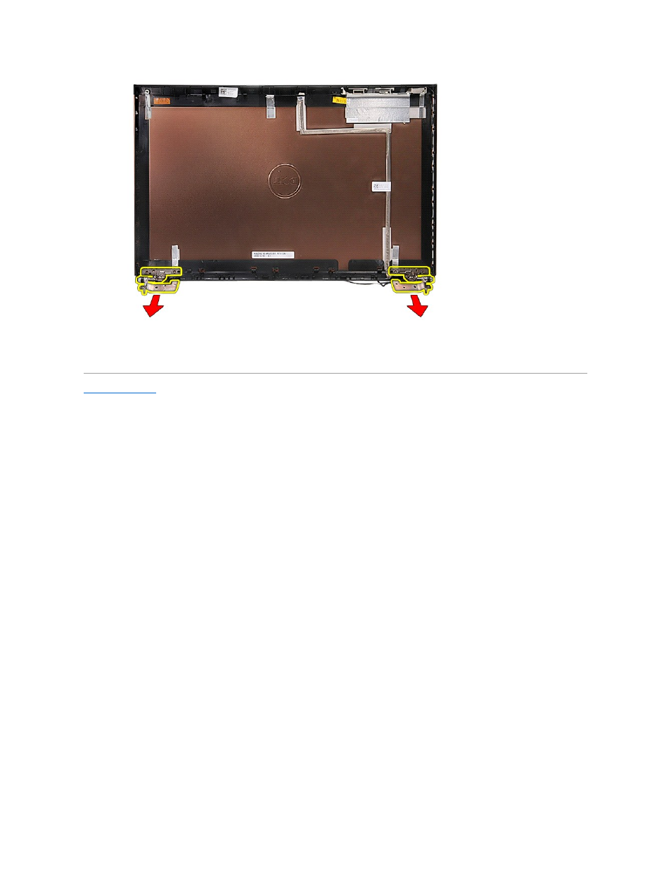 Replacing the display hinges | Dell Vostro 3700 (Early 2010) User Manual | Page 41 / 77