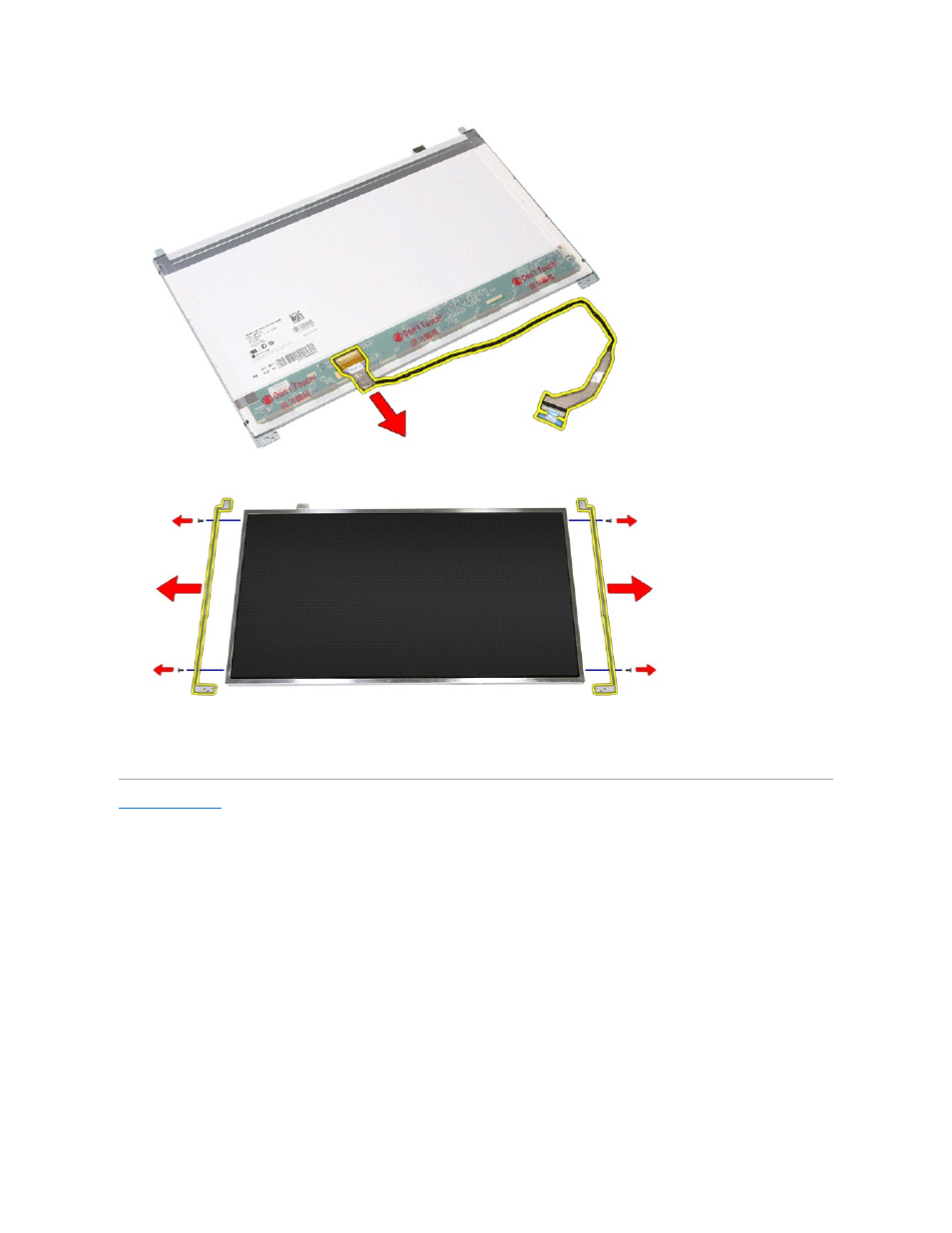 Replacing the display panel | Dell Vostro 3700 (Early 2010) User Manual | Page 45 / 77