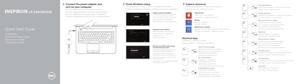 Dell Inspiron M431R (5435, Mid 2013) User Manual | 2 pages