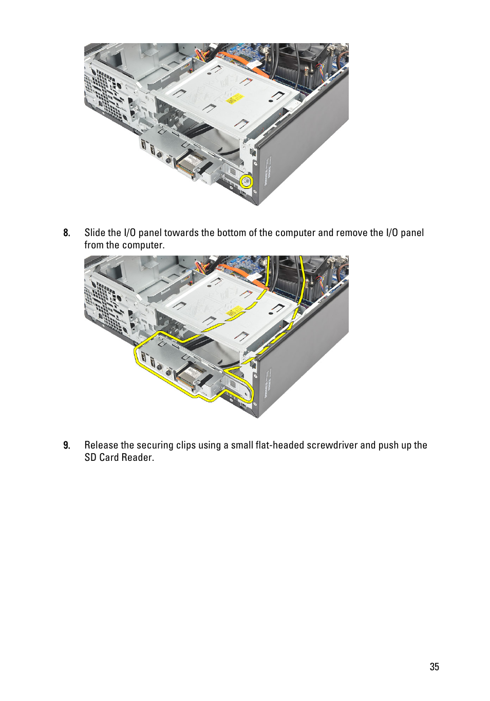 Dell Vostro 260s (Mid 2011) User Manual | Page 35 / 71