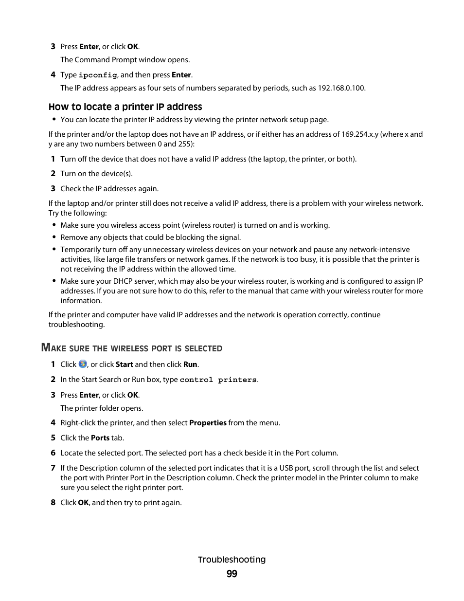 Dell V313w All In One Wireless Inkjet Printer User Manual | Page 99 / 107